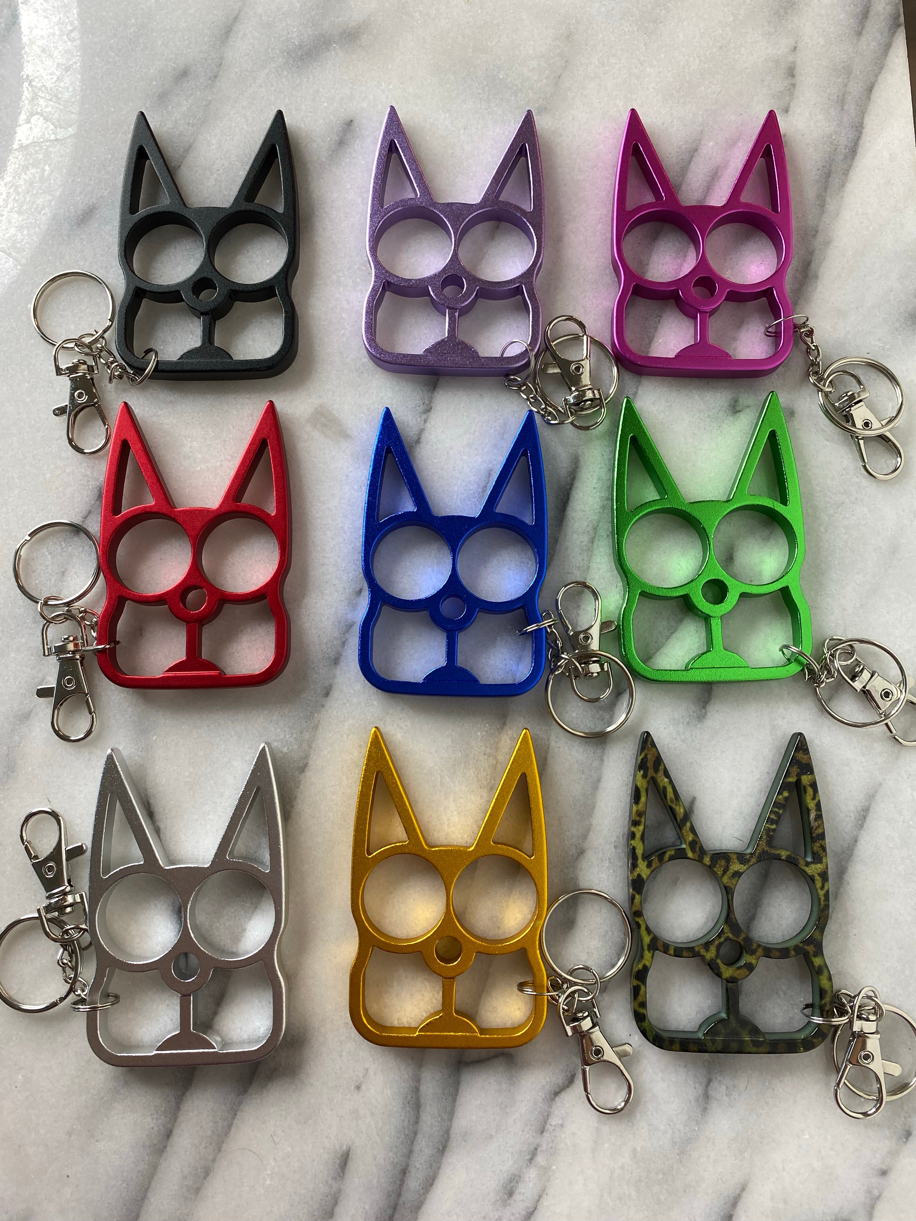 Cat Defense Keychain